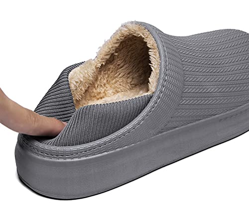 Zapatillas de Estar por Casa Hombre Invierno Zapatillas de Estar por Casa Zapatillas de Estar por Casa Suave con Suela Antideslizante por Interior/Exterior