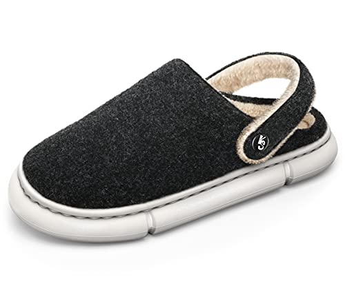 Zapatillas Mujeres,KEMISANT Zapatillas Memoria Espuma Zuecos de Invierno Ponerse Zapatos por Hombres&Mujeres con Correa del Talón