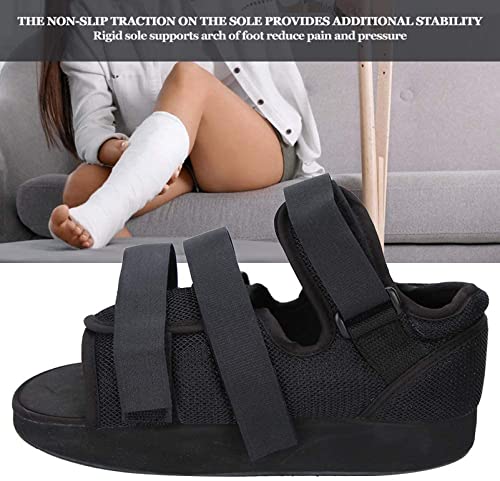 Zapato Postoperatorio, Calzado Médico De Yeso con Punta Abierta, Protector De Pie para Calzado, Bota De Yeso, para Fractura De Dedo/Pie Roto, Articulaciones De Tobillo Estables, Alivio del Dolor