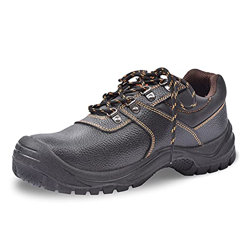 Zapatos de seguridad para hombres Botas de trabajo con punta de acero Zapatos de trabajo impermeables antideslizantes Botas de seguridad para construcción al aire libre 43EU
