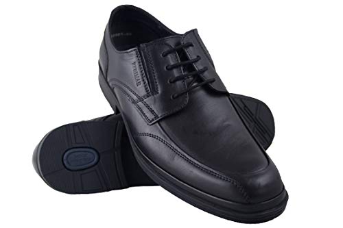 Zerimar Zapatos Hombres | Zapatos de Piel| Zapatos Vestir |Zapatos hostelería| Zapatos Confortables| Zapatos de camareros Color Negro Talla 45