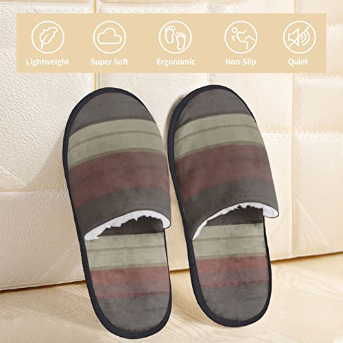 ZHFWomen's Slippers Art Fuzzy Cozy House Shoes Winter Warm Slip On Zapatillas Interior Suave Zapatilla para dormitorio Sala de estar
