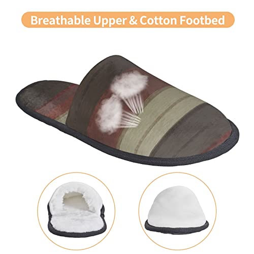 ZHFWomen's Slippers Art Fuzzy Cozy House Shoes Winter Warm Slip On Zapatillas Interior Suave Zapatilla para dormitorio Sala de estar