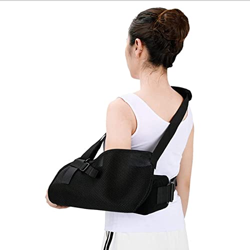 ZJWD Eslinga de Brazo para Hombro, Eslinga de abducción de Hombro, inmovilizador para Soporte de Lesiones, Almohada de Brazo para aliviar el Dolor para cirugía, dislocado, ortesis,Left