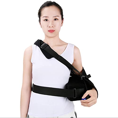 ZJWD Eslinga de Brazo para Hombro, Eslinga de abducción de Hombro, inmovilizador para Soporte de Lesiones, Almohada de Brazo para aliviar el Dolor para cirugía, dislocado, ortesis,Left