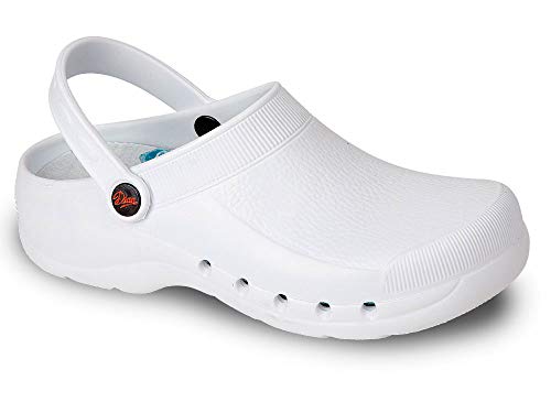 Zueco EVA Color Blanco Talla 37, para sanidad y hostelería Unisex Certificado CE EN ISO 20347 Marca DIAN