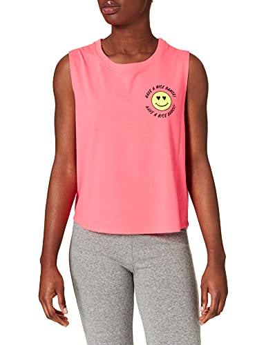 Zumba Dance Atlético Estampado Fitness Camiseta Mujer Sueltas de Entrenamiento Top Deportivo Tank Tops, Pink Vibes, X-Large Womens