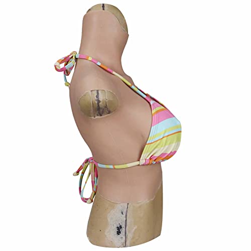 ZWSM Formas de Senos de Silicona realistas de séptima generación Copa E Coraza de travesti Pechos Falsos para mastectomía Cosplay,Marrón