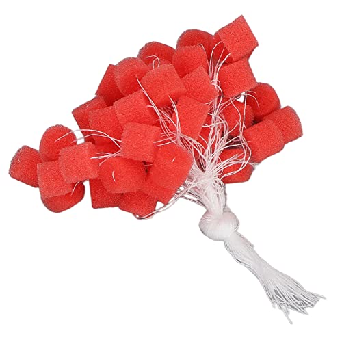 01 02 015 Barrera Auditiva de Esponja, Barrera Auditiva Flexible Resistente Al Desgaste Profesional para Viajes en Casa para Personas Mayores para Actividades Al Aire Libre(Código L Rojo)
