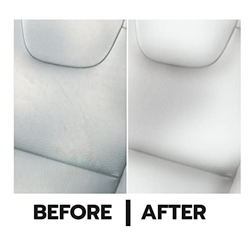 1-2-3 REPAIR Tinte para Cuero, Cuidado del Cuero, Tinte para Zapatos de Bolso, Cuidado del Cuero de sofá, Cuero Fresco, Tinte para Cuero de imitación, Blanco, 57 ml
