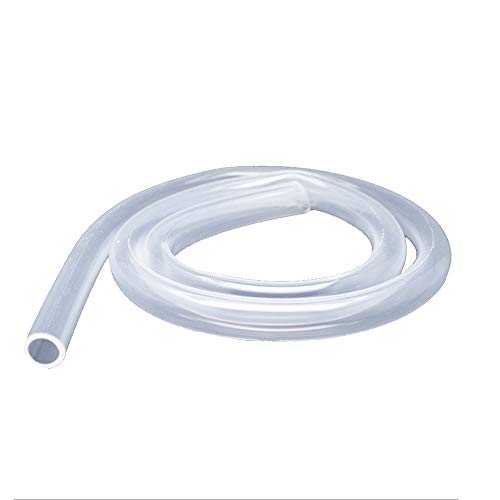 1 Metros Tubo Silicona 4 mm Diámetro Interior x 6 mm Diámetro Exterior Manguera de Silicona Flexible Grado Alimenticio de Silicona Transparente para Hacer Cables Cables Cables de Plomo