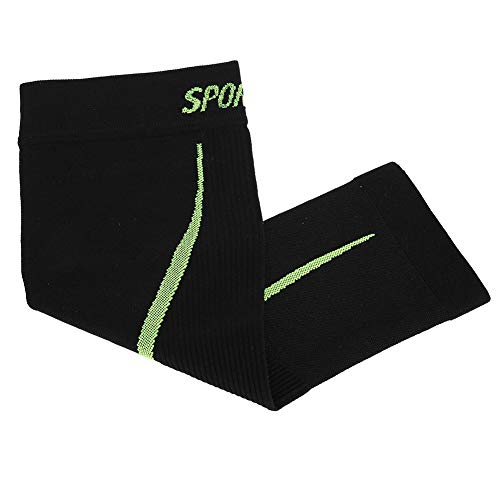 1 par de medias de compresión para piernas, pantorrilla, soporte para mangas, protector de piernas, para deportes, trabajo, vuelo, embarazo para calambres musculares desgarrados(Negro)