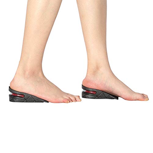 1 par de plantillas de aumento de altura de media elevación 5 cm zapatos invisibles talón Taller Pads kit de elevación de zapatos ortopédicos para mujeres y hombres