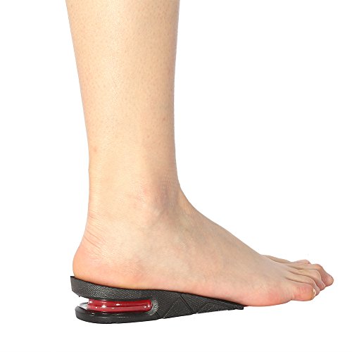 1 par de plantillas de aumento de altura de media elevación 5 cm zapatos invisibles talón Taller Pads kit de elevación de zapatos ortopédicos para mujeres y hombres