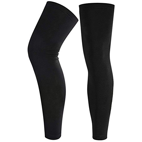 1 par rodilleras compresión larga soporte rodillera deporte antigolpe pantimedias caliente gemelo Becerro Montante jambière transpirable para carrera bicicleta Fitness baloncesto fútbol voleibol Gym