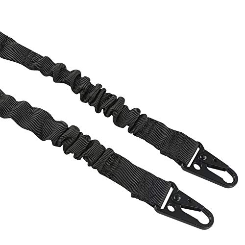 1 Point Sling 2 Punto Cabestrillo Eslinga de Arma táctica buttstock Sling Correa de sujeción Gunstock Eslinga de Airsoft Correa del Rifle Eslinga de Escopeta Rifle Sling Portafusiles para Pistola