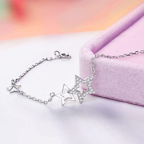 1 pulsera de estrella de cinco puntas pequeña con dije delicado hecho a mano para el día de la madre
