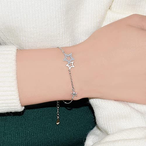 1 pulsera de estrella de cinco puntas pequeña con dije delicado hecho a mano para el día de la madre
