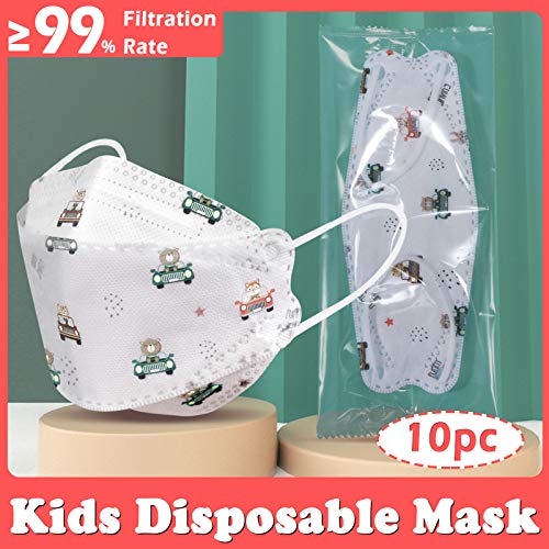 10 Piezas Niños Mascarillas Infantil Dibujos Animados para Actividades Aire Libre Escuela Fiesta MaNMaNing-CRF10