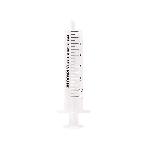 100 Jeringas Desechables de Un Solo Uso, Plástico, 10 ml
