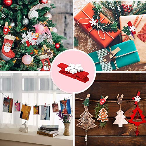 100 Piezas Mini Pinzas de Madera para Fotos,Pinzas Pequeñas de Madera Navidad,Regalos Decoración Mini Pinzas,Mini Pinzas de Ropa de Madera,Pinzas Pequeñas de Madera,Pinza de Madera.