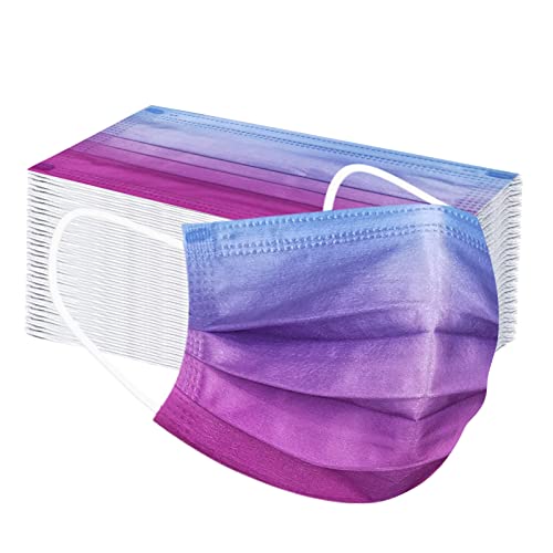 100 Unidades Adultos,Desechable con Tres Capa Surtidos,Dibujos Animados para Actividades Aire Libre,Patrón Froral para Mujer