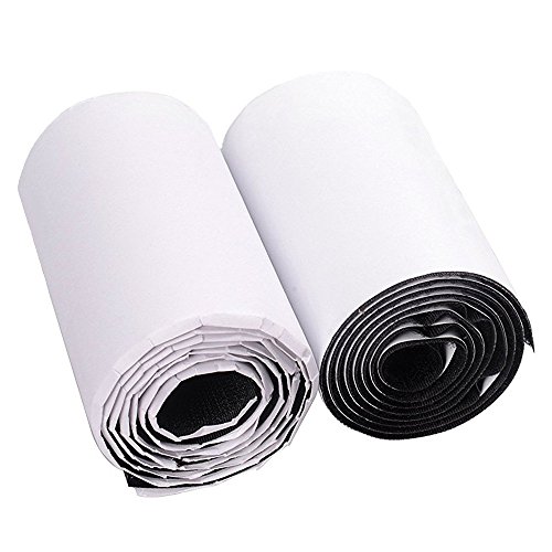10CM Ancho Cinta de Belcro, U-horizon 10CM*1M Belcro Adhesivo Doble Cara Cinta de Gancho y Lazo con Súper adherente Tela de Nylon sujetadora, Negro