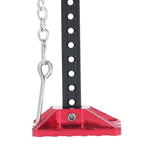 1/10 Antena Decorativa de Metal Cubierta de neumático de Repuesto de Cuero Gato Elevador de orugas Accesorio de orugas RC para orugas RC