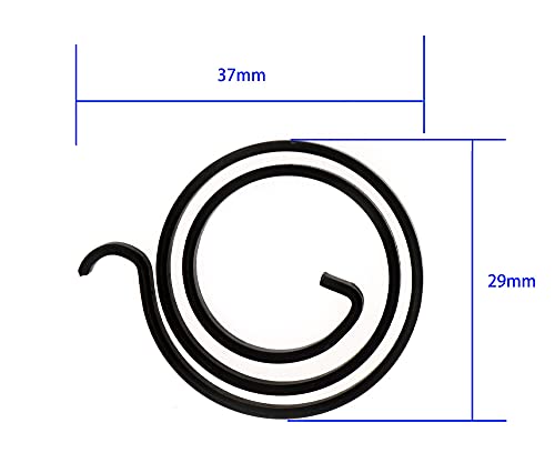 12 muelles de tirador para puerta de 2,5 vueltas, 3 mm de grosor