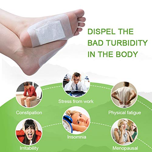 150 PCS Parches Para Los Pies, JUSTDOLIFE Parches de Desintoxicación, Naturales Parches Detox para Pies para Eliminar Toxinas Corporales Para Aliviar El Estrés Mejorar El Sueño