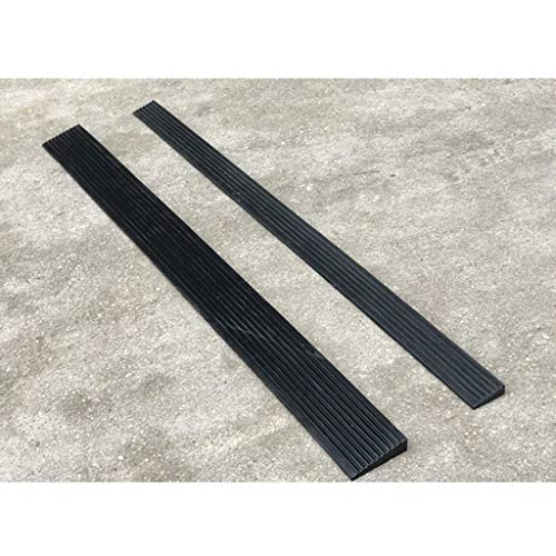 1.5cm / 2cm Bicicletas rampas umbral Alargar Almohadilla de Goma Escalera Exterior de Rampas Las rampas for sillas de Ruedas for minusválidos (Color : Black, Size : 100 * 8 * 2CM)