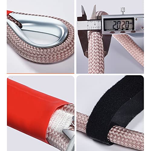 15TON / 16FT, 26FT, Cuerda de recuperación cinética de 33 pies de recuperación y Remolque de la Cuerda de Remolque, Correa de Remolque con Doble Trenzado de Nylon Pesado con bucles Reforzados y Manga
