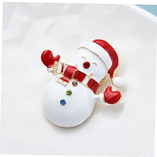 1pc Snowman Broches para Mujeres Encantador Desgaste Sombrero Snowman Muñeco Nieve Navidad Año Nuevo Broche Pins Regalos