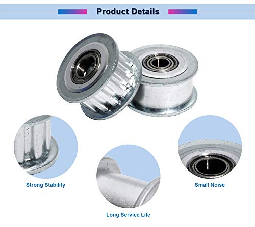 1pc XL-15T polea Loca 15Teeth Polea con Soporte de la Correa Ancho 11 mm Bore 3/4/5/6/7/8/9 mm de aleación de Aluminio inactivo Polea (Color : 9mm, tamaño : Without Teeth)