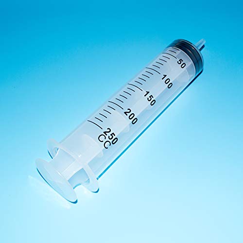 1pcs 250 ml jeringa dosificadora, jeringa de plástico, jeringa de alimentación, jeringa para marinadas para medición de nutrientes