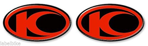 2 Adhesivos Resina Gel 3D Compatible para Scooter Kymco Xciting Negro-Rojo New