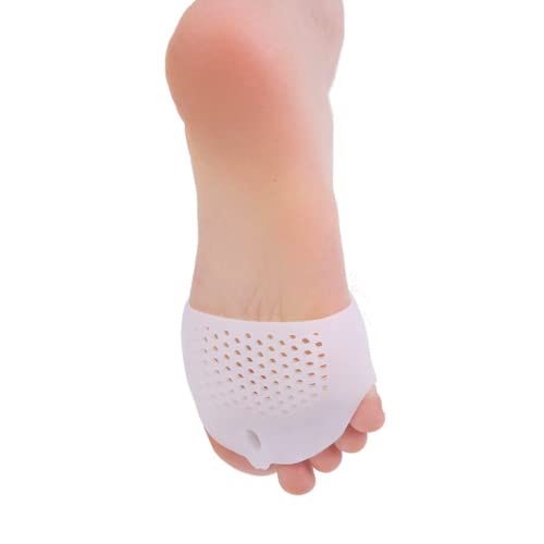 2 par Almohadillas Metatarsianas Almohadillas de Gel para Antepié Separador de Dedos para Pies Ampollas Dolor en el Antepié