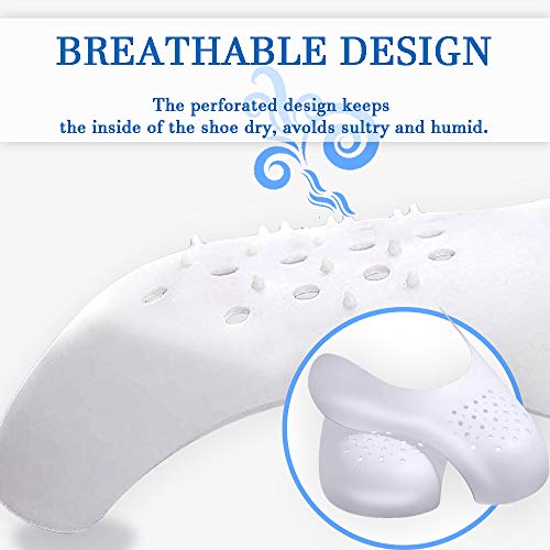 2 Pares - Escudo de Zapatos, Protectores para Zapatillas de Deporte, Arrugas de Zapatos Antiarrugas, Prevenga Hendidura del Pliegue del Calzado Deportivo, Mujer 35-39