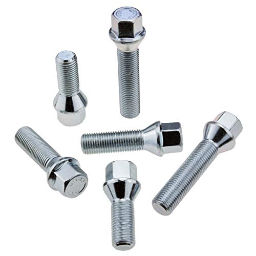 20 tornillos de rueda, M14 x 1,5, 40 mm, cónicos, SW17, selección de longitud para llantas de acero y aluminio