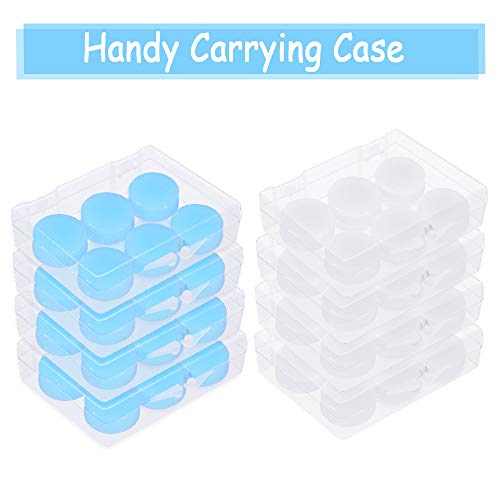 24 Pares de Tapones para Oídos Protectores para los Oídos de Silicona Blanda Masilla Tapones de Oreja para Dormir Nadar Tapones para Niños Adultos