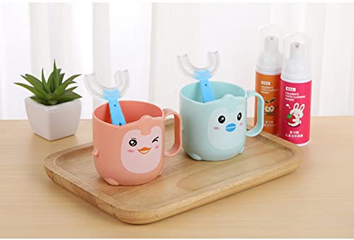 2pcs Cepillo de Dientes para Niños, 360° Cepillo de Dientes de Boca Entera en Forma de U, calidad alimentaria, cabezal de silicona para limpieza de dientes (6-12 años)