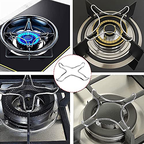 2pcs Soporte Encimera Gas Universales Soporte Cocina Gas Hierro Antideslizante Anillo Wok Pesado Soporte Wok para Gas para Cafetera Espresso Estufa de Gas Olla 14 * 14 cm