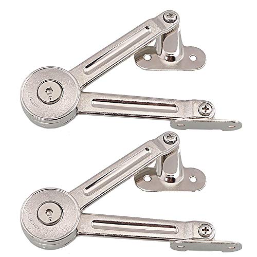 2X Qrity [Actualizado] Compás para puertas elevables Bisagras para muebles 75° 90° 110° - Soporte Hasta 20KG