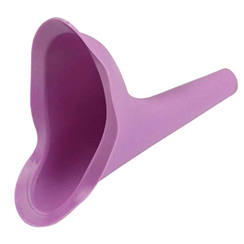 2X Urinario Femenino Urine Female Dispositivo de Urinación Orina Orinar de Pie Portátil Mujer Viajar Camping Senderismo Servicios Baños Públicos, Púrpura