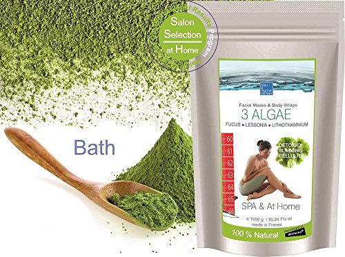 3 Algas Marinas Polvo de Algas para Faciales, Envolturas Corporales y Baño ● Piel Grasa, Psoriasis, Acné, Dermatitis ● Anti Celulitis, Perdida de Peso ● Detox y Relajación remineralizante ●250 g