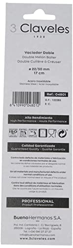 3 Claveles 4801 - Vaciador doble de cocina 22/30 mm