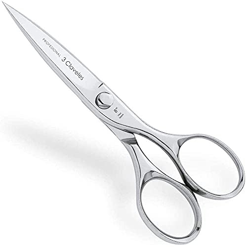 3 Claveles Tijeras Cocina Multiusos, Acero Inoxidable, Brillo, 20 cm