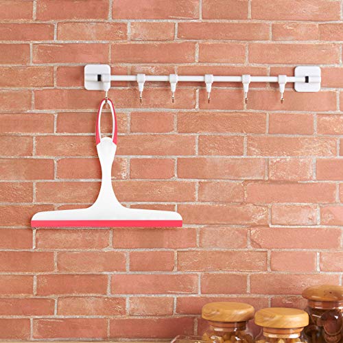 3 Piezas Limpiador de Cristales Baño, Rasqueta Limpiacristales Ducha, Limpia Cristales vVentanas Plástico, Limpia Mamparas Ducha para Espejo, Baño, Ventana, Piso, Vidrio - Azul, Verde, Rojo