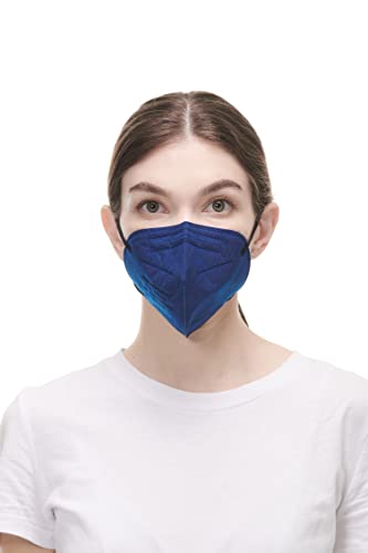 30 Mascarillas FFP2/KN95 Colores Azul Homologadas Certificación CE sin Válvula de 6 Capas, Máscara Protectora de Polvo, Mascarilla de Protección Personal con Filtros de Calidad BFE≥95, 30 Piezas