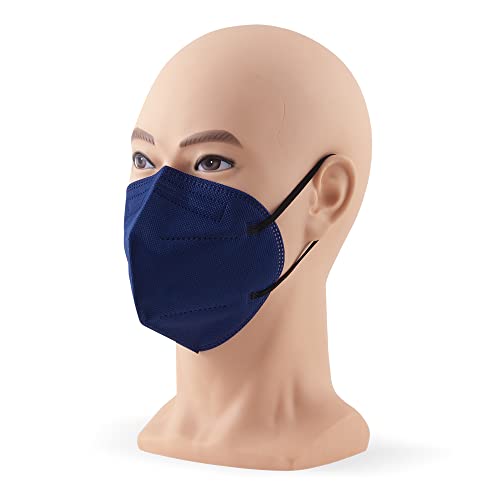30 Mascarillas FFP2/KN95 Colores Azul Homologadas Certificación CE sin Válvula de 6 Capas, Máscara Protectora de Polvo, Mascarilla de Protección Personal con Filtros de Calidad BFE≥95, 30 Piezas